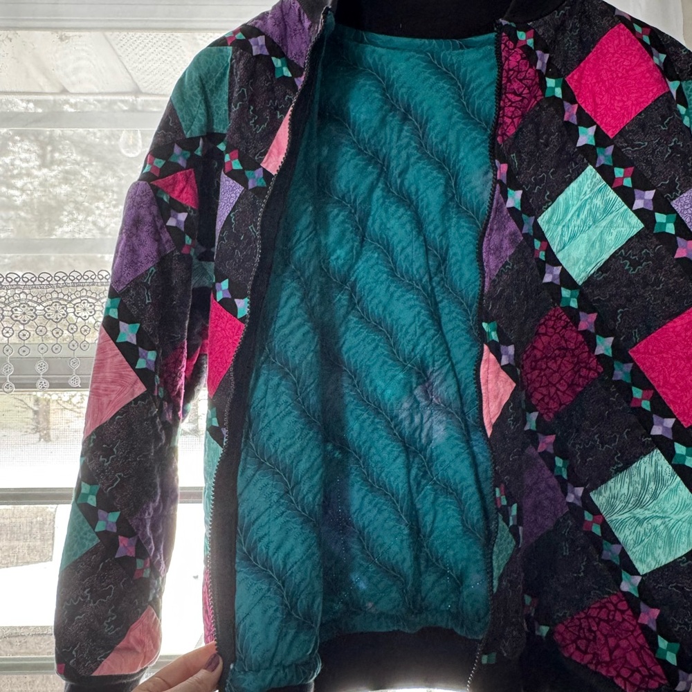 Handmade quilted jacket - Picture 2 of 2